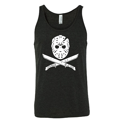 Horror Mask Unisex black tank