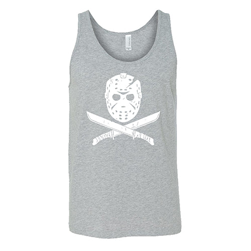Horror Mask Unisex grey tank
