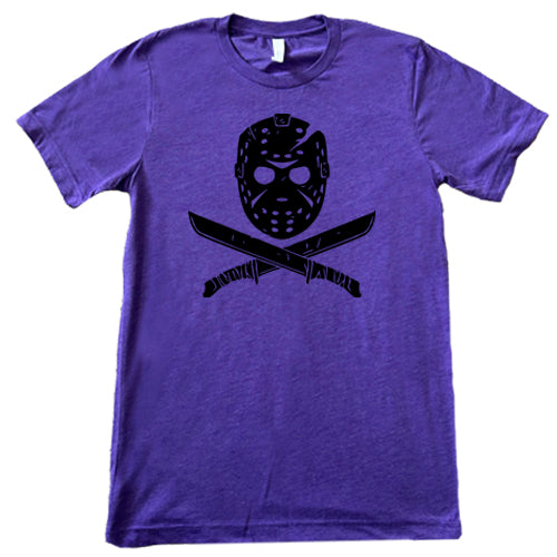 Horror Mask Unisex purple Shirt