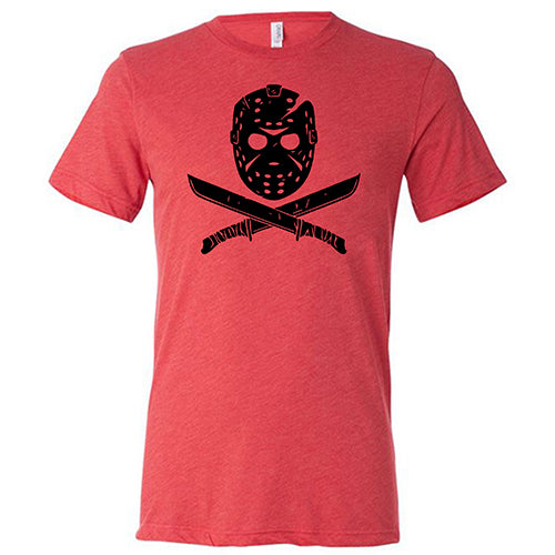 Horror Mask Unisex red Shirt