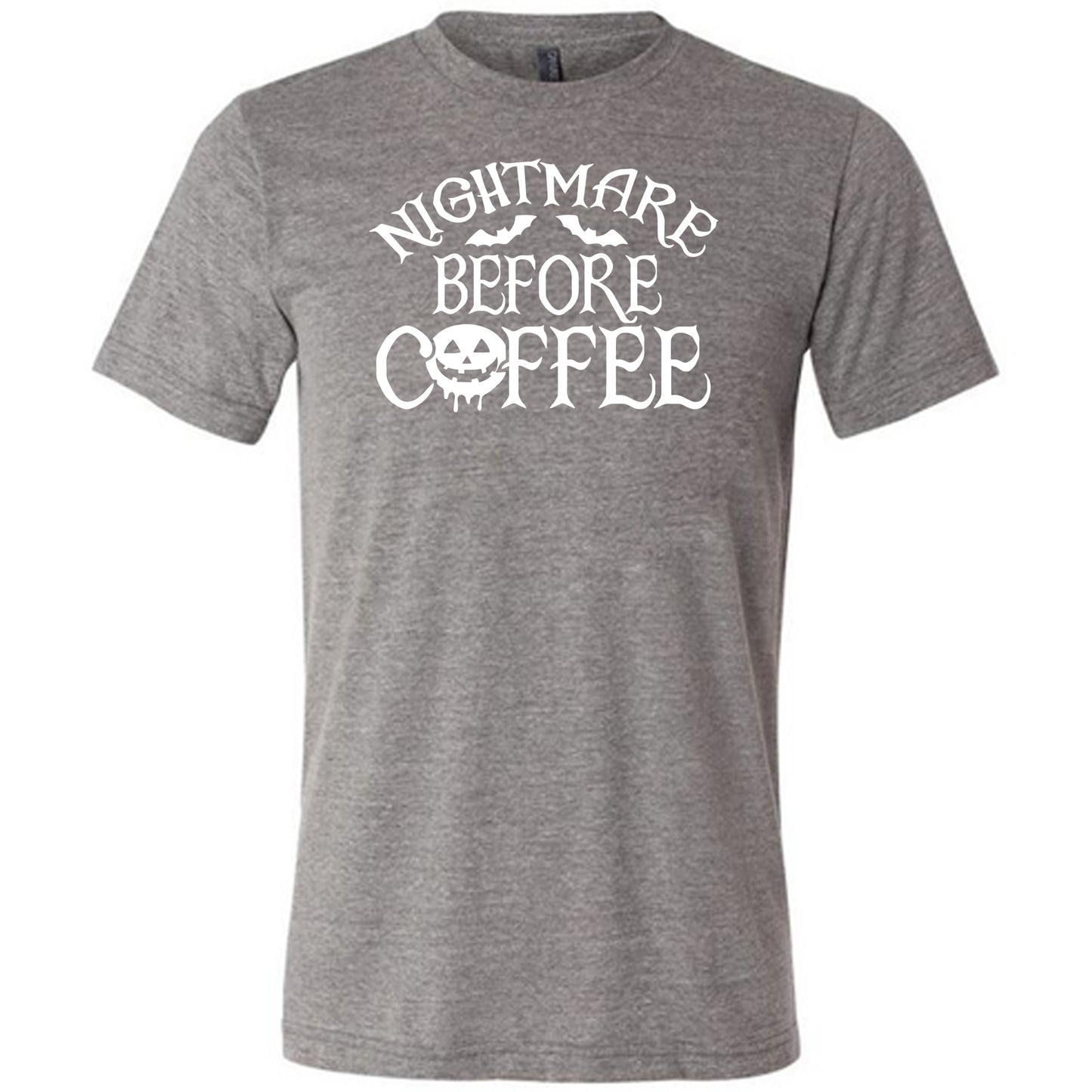 Nightmare Before Coffee unisex grey shirt