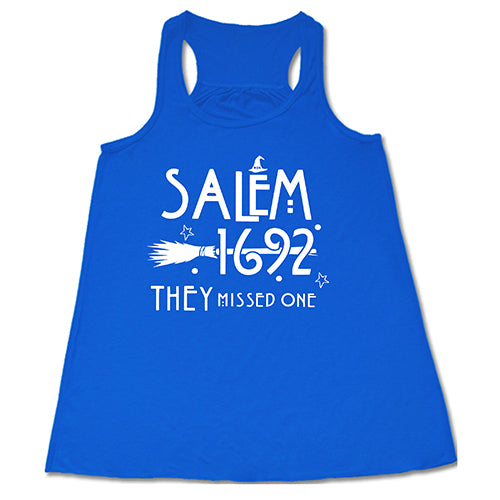 Salem 1692 They Missed One blue shirt