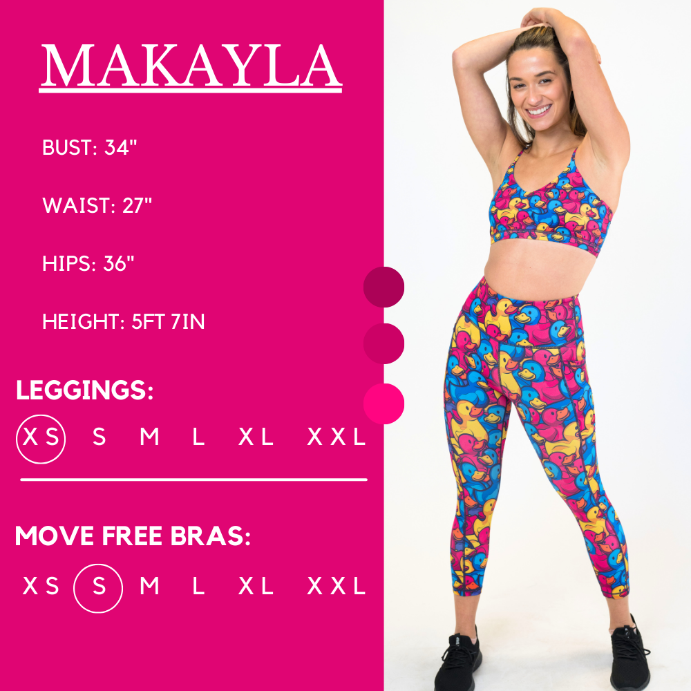 Leggings Donna Stampa 3D 'Papera Che Nuota' - Vita Alta Con Tasche, Modellanti Per Yoga E Palestra, Taglie S-2XL
