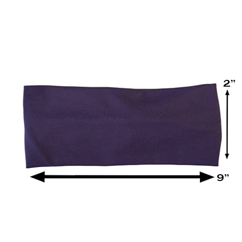 2 by 9 inch purple headband