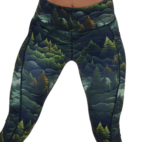 tree patterned leggings