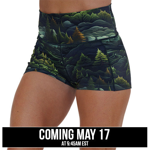 tree patterned shorts coming soon