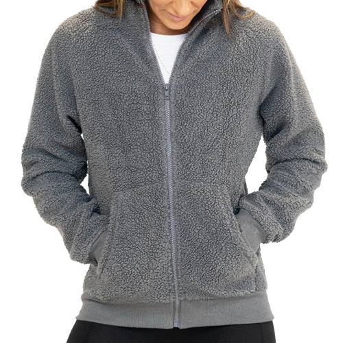 grey sherpa jacket