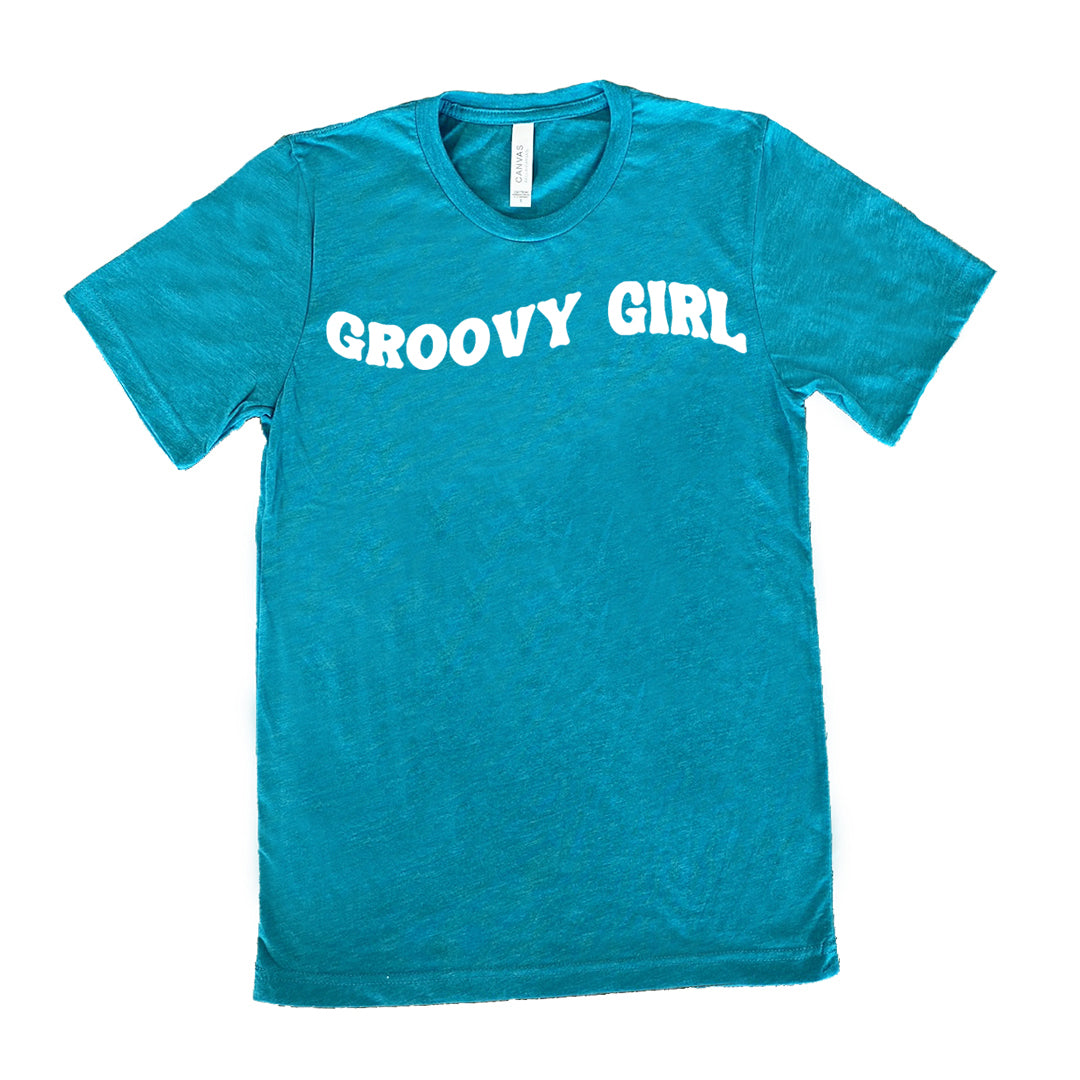 teal groovy girl unisex shirt