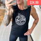 $24.99 Have The Day You Deserve black muscle tank