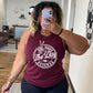 Have The Day You Deserve maroon muscle tank