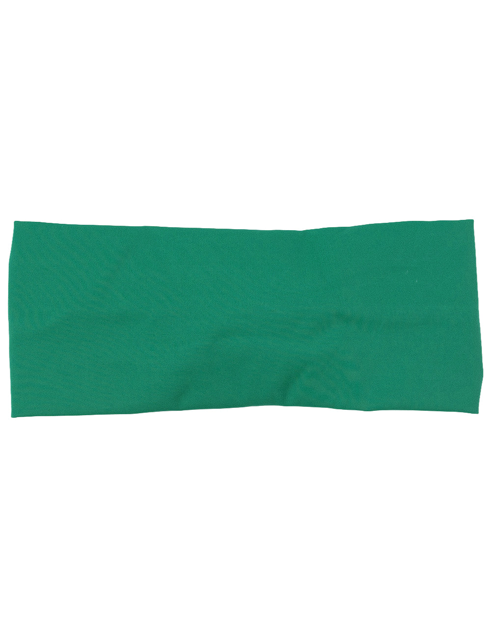 front of the aqua green headband against a white background