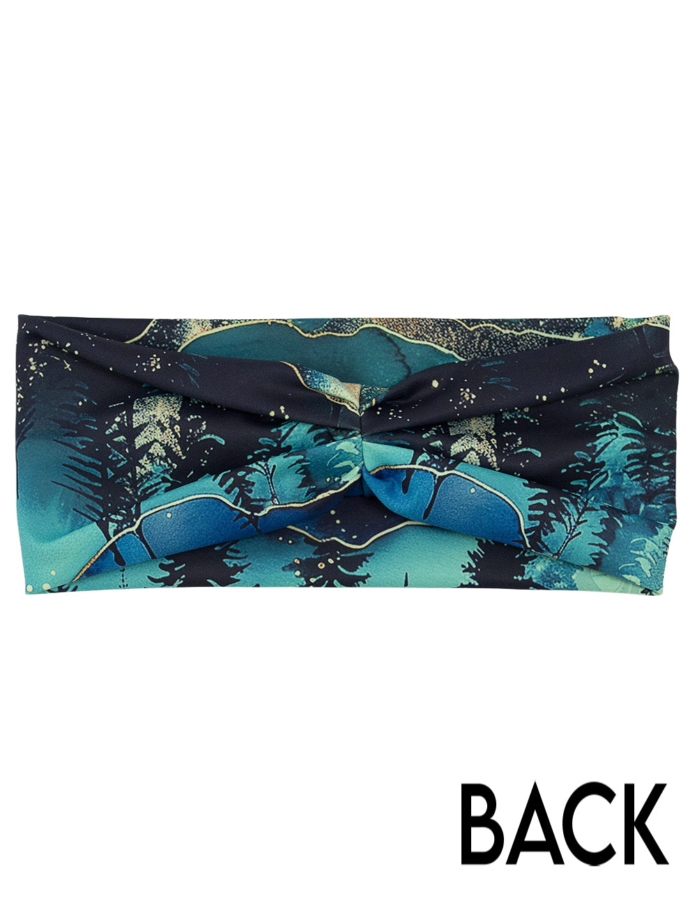 back of the aurora forest headband against a white background