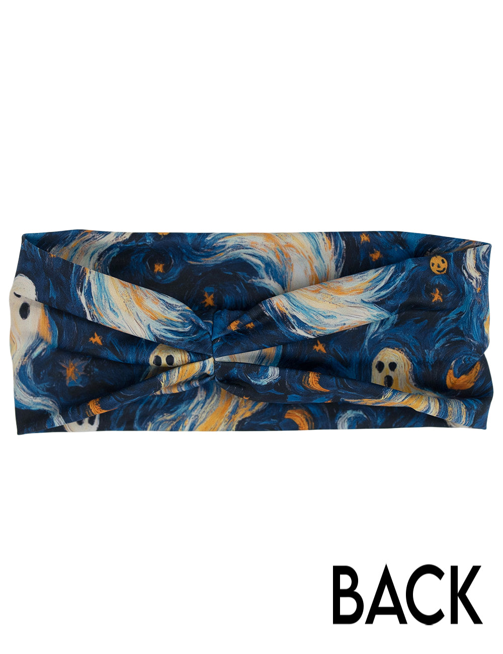 back of the starry night ghosts headband