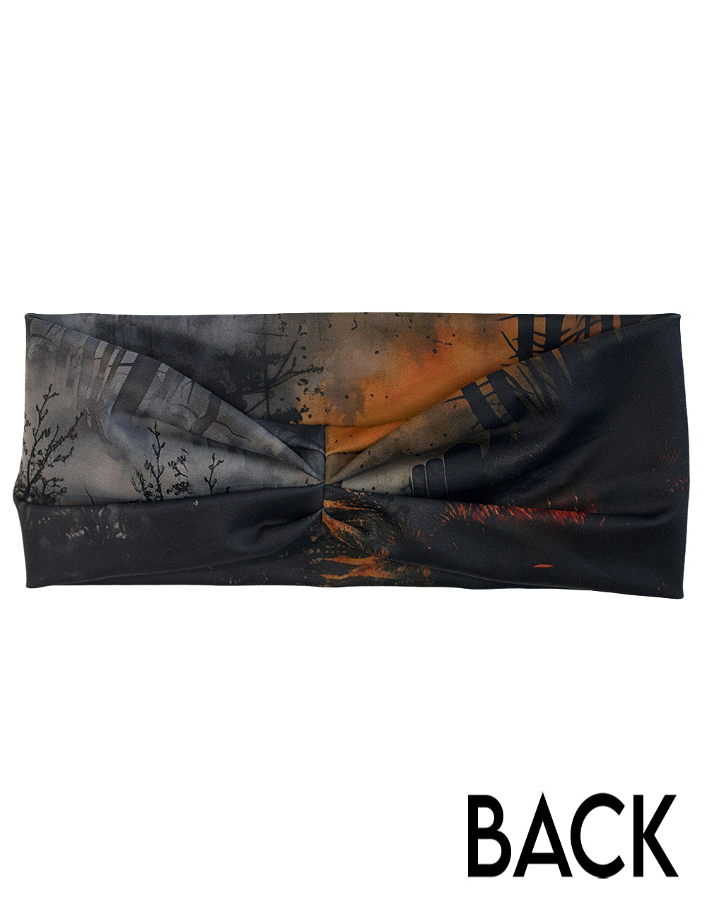 back of the spooky graveyard headband