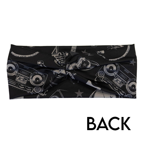 back of 80s inspired headband