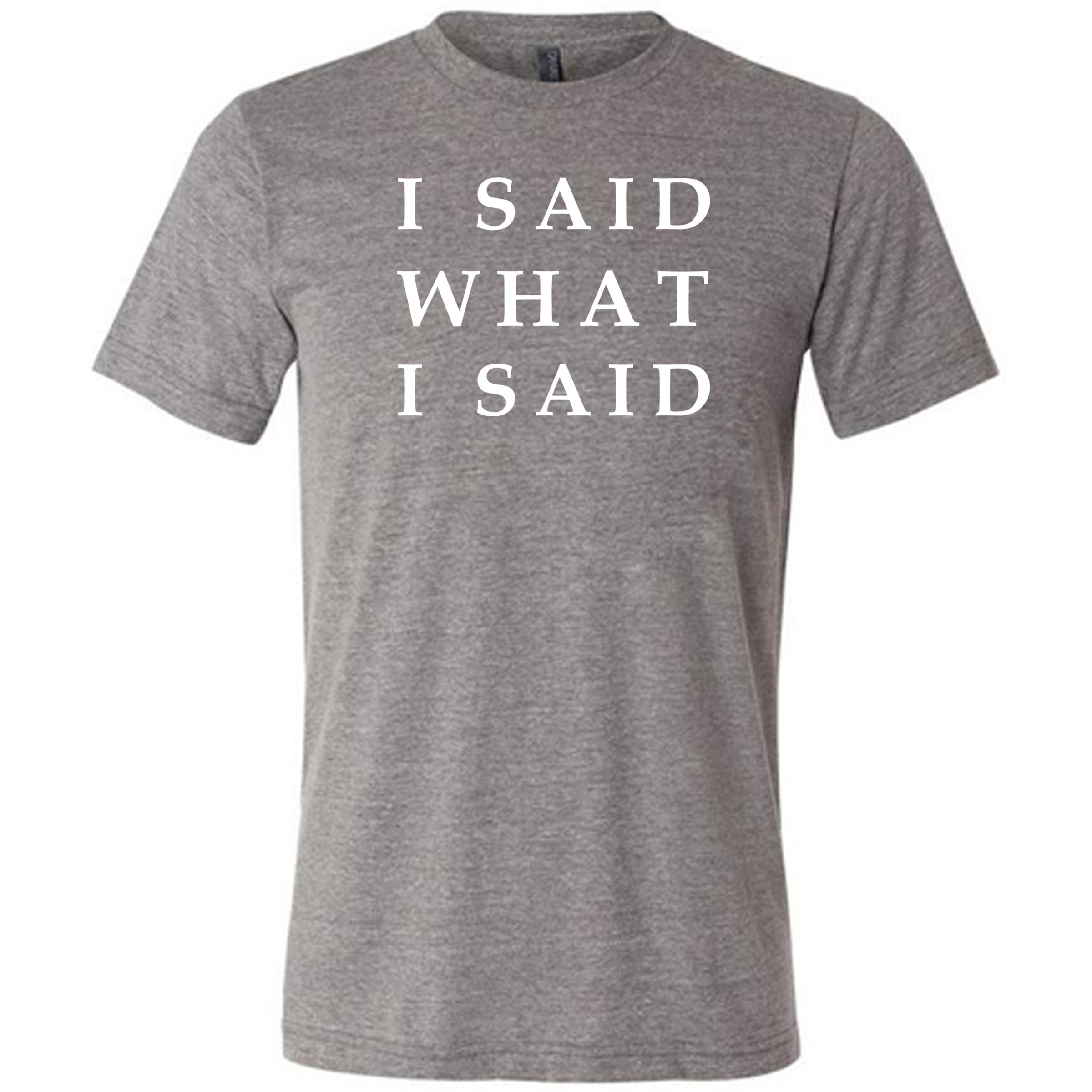 grey I Said What I Said shirt