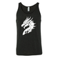black unisex shirt with a white dragon head graphic on it