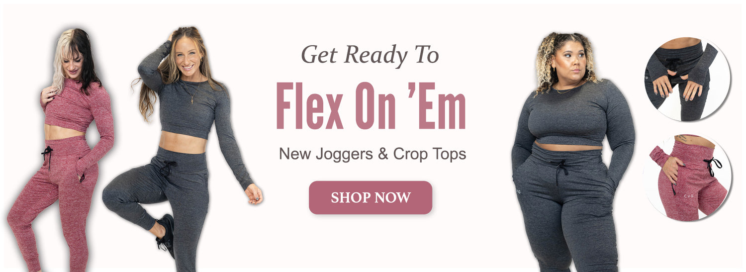 click to shop Flex Joggers Collection