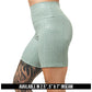 teal green leopard print short's available inseams