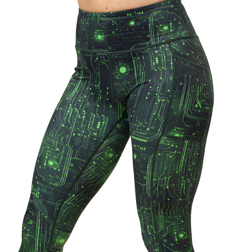matrix themed leggings