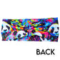 back of colorful panda pattern headband