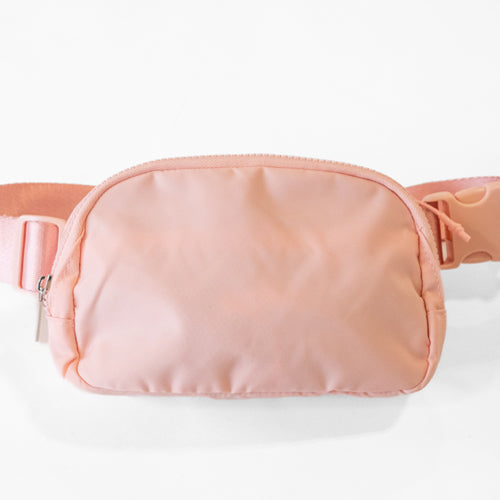 pink belt bag