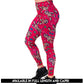 pink voodoo doll pattern leggings available lengths