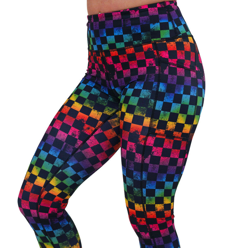 prismatic colorful leggings