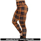plaid orange leggings available in full and capri length
