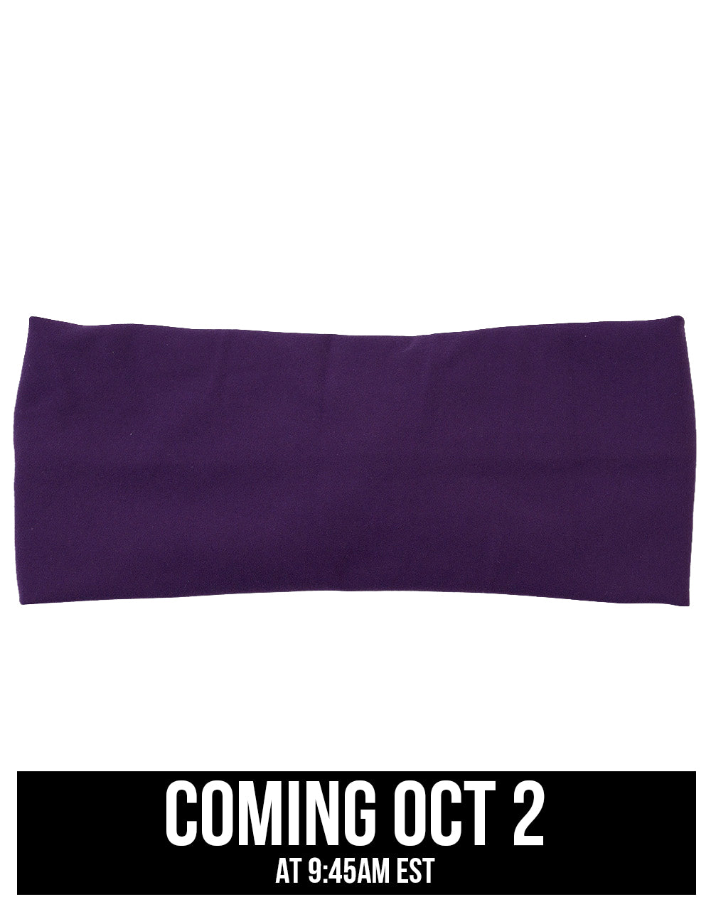 front of the purple headband coming October 2nd
