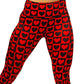 red and black hearts leggings
