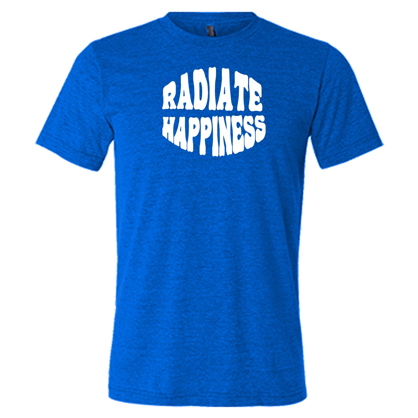 radiate happiness blue shirt