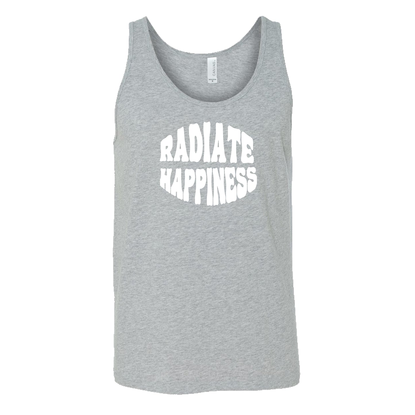 radiate happiness grey tank