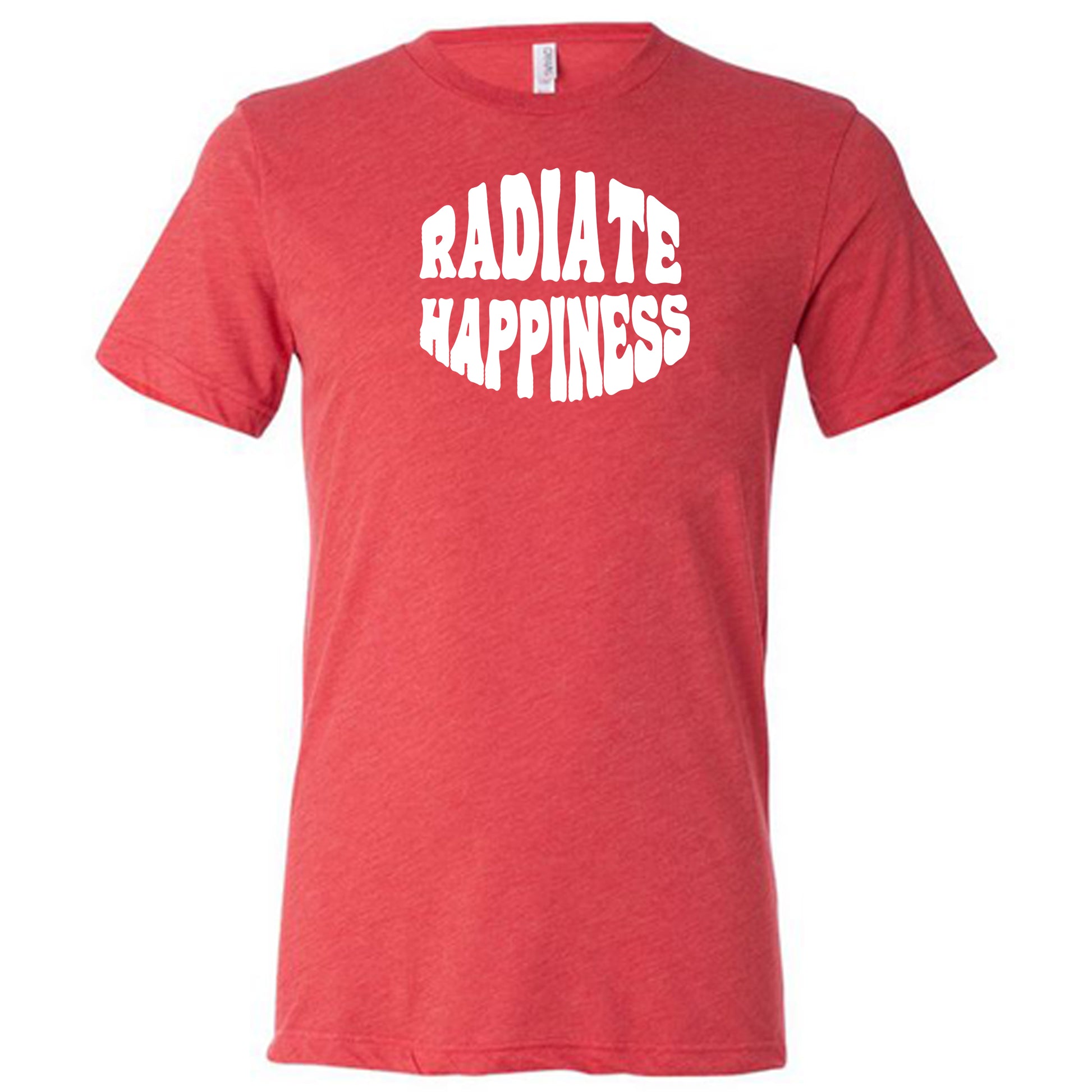 radiate happiness red shirt