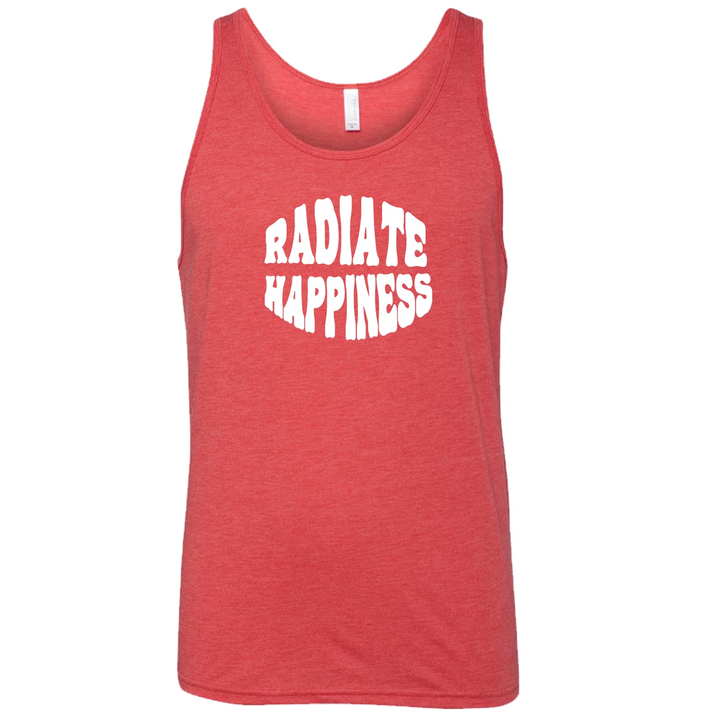 radiate happiness red tank