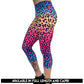 rainbow leopard leggings available in full and capri lengths