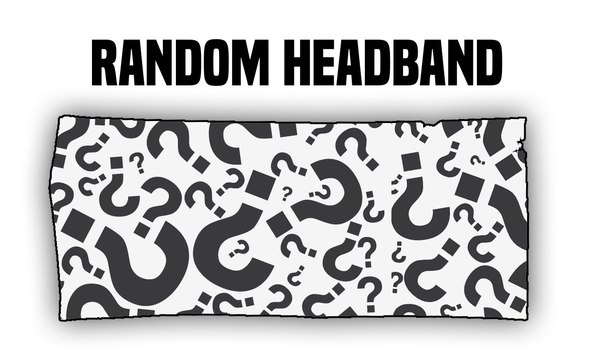 "random headband" wording with a headband outline filled in with question marks 