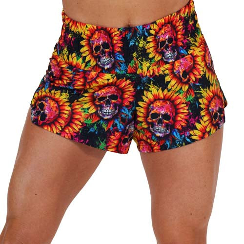 Flower Skull Women's Shorts