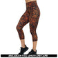black and orange spider web leggings available in full and capri length