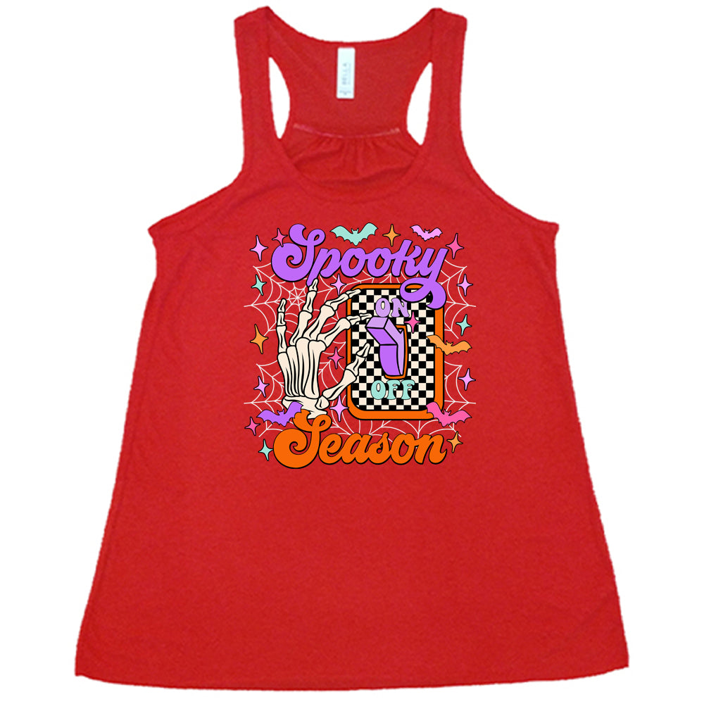 red Spooky Season Light Switch Shirt