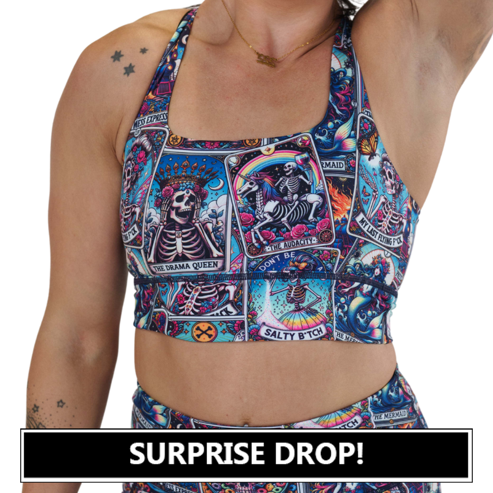 tarot cards print bra surprise drop