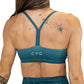 back of teal green ombre bra