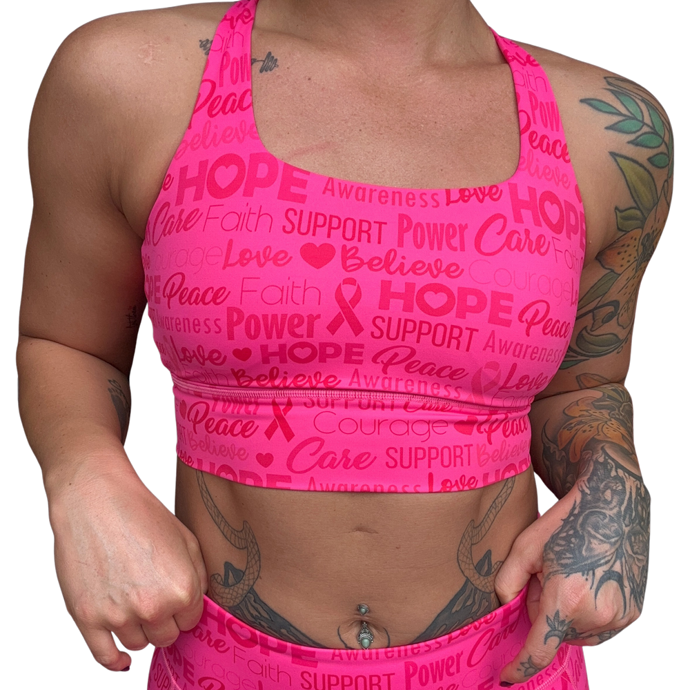 close up shot of unstoppable bra