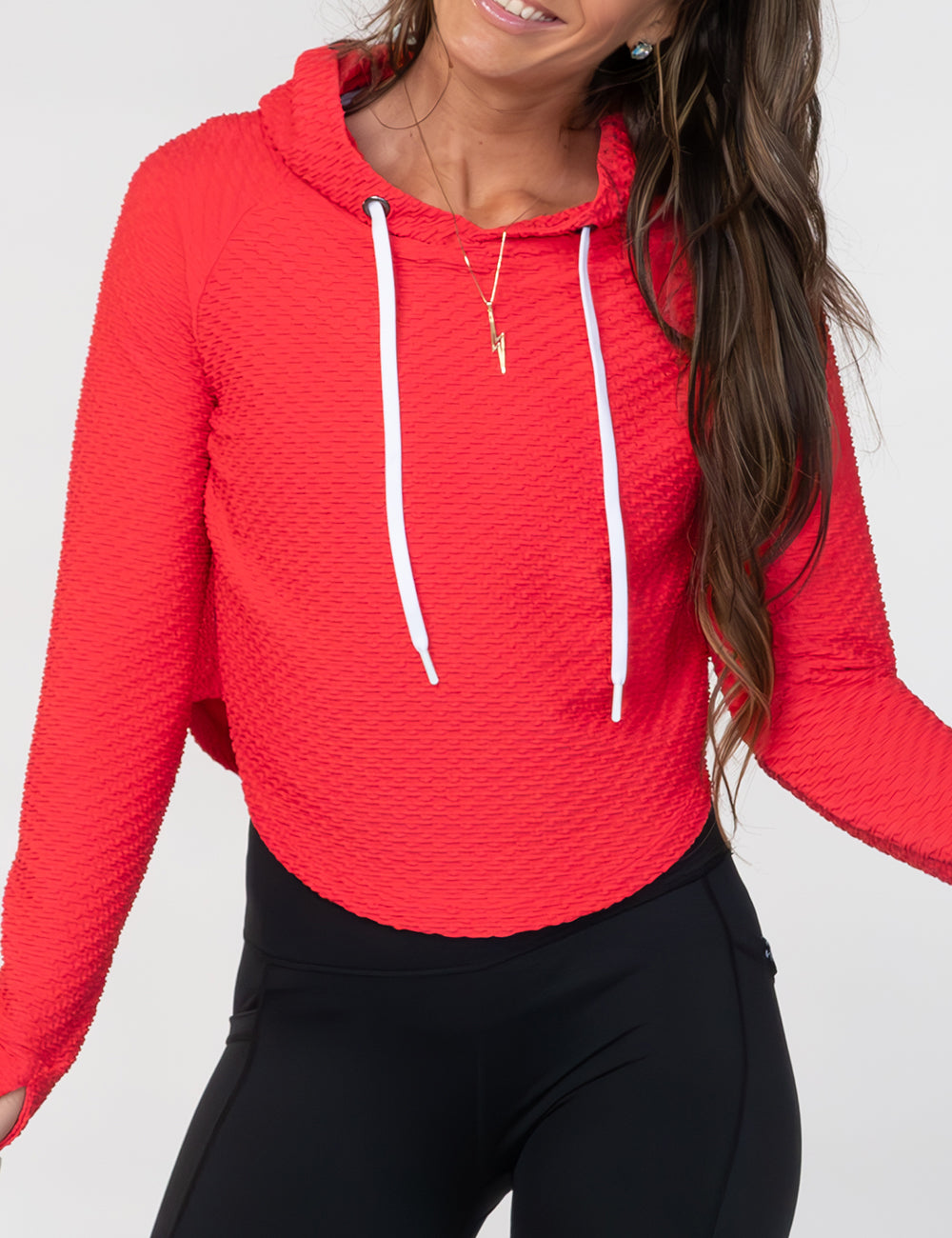 hot pink cropped hoodie surprise drop