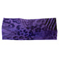 purple animal print headband