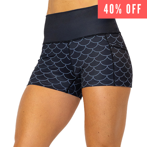 40% off of dragon scale shorts