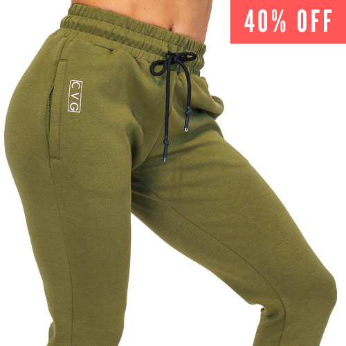 40% off of army green joggers