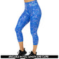 blue and purple capri holographic leggings available in full length and capri