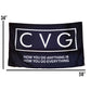 cvg gym flag measured at 34 inches by 58 inches