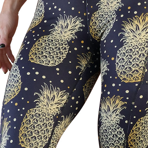 Preppy Pineapple Exclusive Buttery Soft Leggings - Black – Preppy